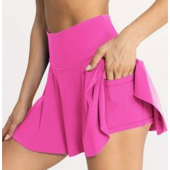 Спортивная юбка для тенниса с шортами и карманами для йоги и фитнеса