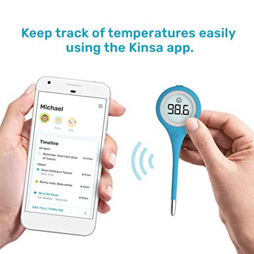 Смарт-термометр Kinsa QuickCare для лихорадки - цифровой медицинский термометр