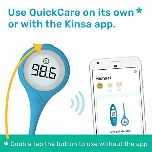 Смарт-термометр Kinsa QuickCare для лихорадки - цифровой медицинский термометр