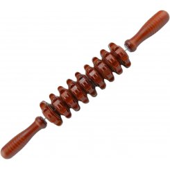 KOZOREN Ручной деревянный массажер от целлюлита Роликовый