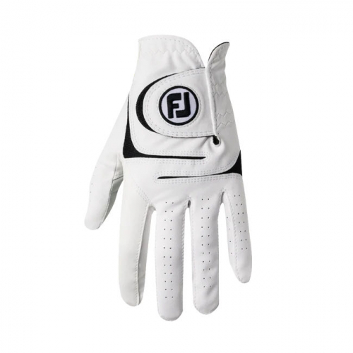 Мужские перчатки для гольфа FootJoy WeatherSof, упаковка из 2 шт. (белые)