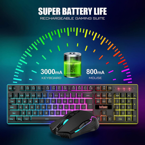 Беспроводная игровая клавиатура и мышь RedThunder K10